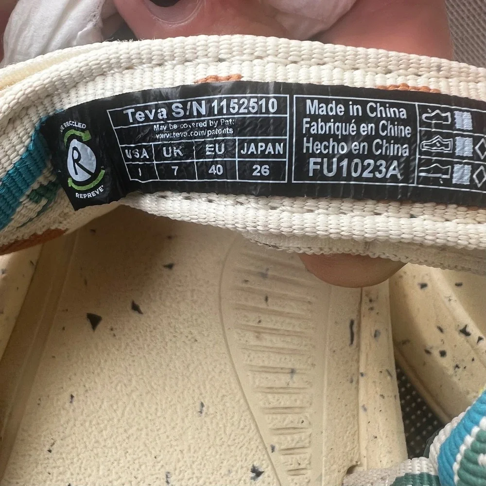 Teva Parks Project Sandals Womens 9 Repreve Strap Sport Trail Beige Eco Outdoors - Picture 7 of 11